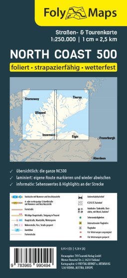 FOLYMAPS Spezialkarte North Coast 500